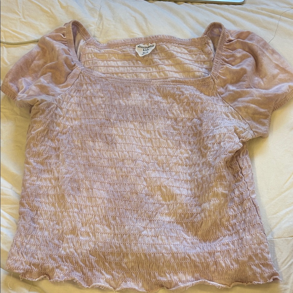Abercrombie Kids Light Purple Smocked Blouse